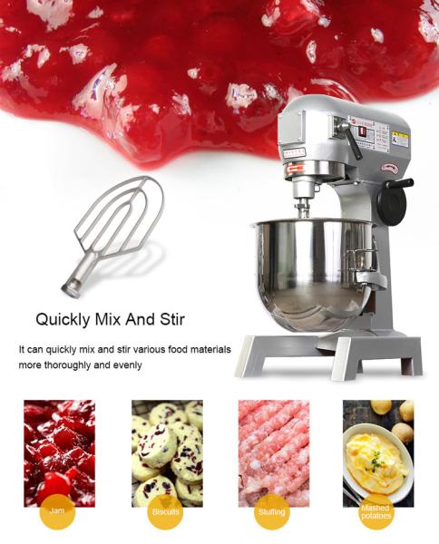 Raw Material Flour 50L Stainless Steel Spiral Dough Mixer Machine for Bakery Shop