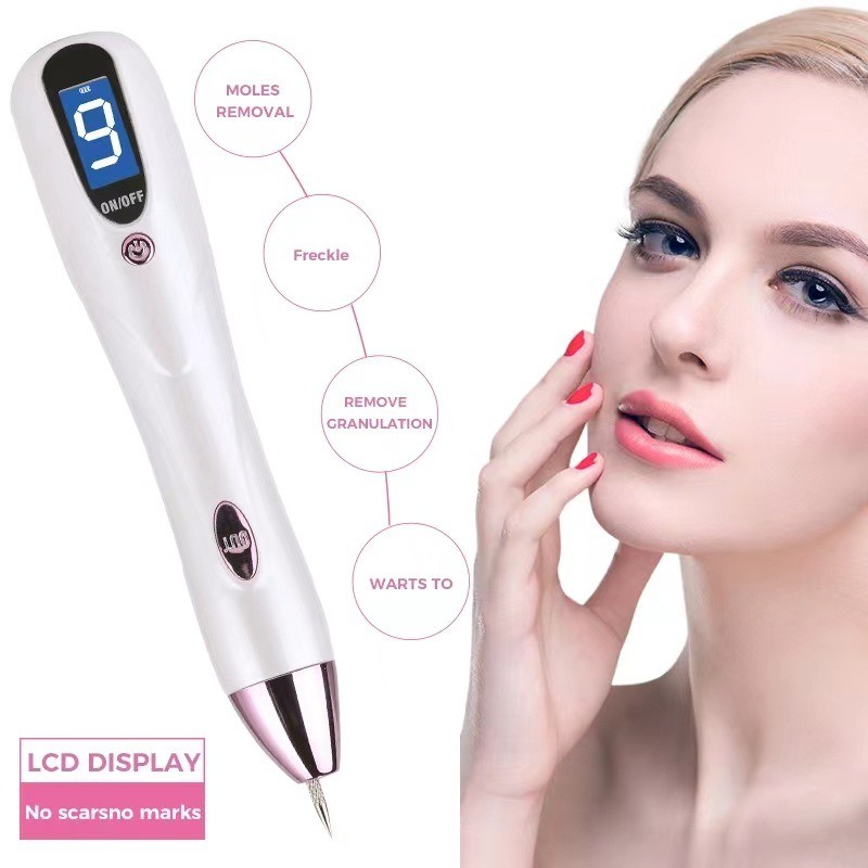 1-9 Power Intensity Levels Electric Beauty Freckle Removing Pen with Laser Technology