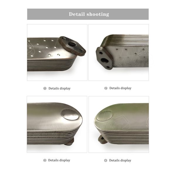 Construction Machinery 8DC9 Excavator Diesel Engine Parts 9P Oil Cooler Core ME093788 Excavator cooler