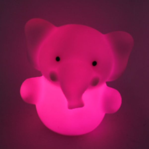 Innovation Mini Plastic LED Battery- powered Animal shape Elephant Light toys gifts