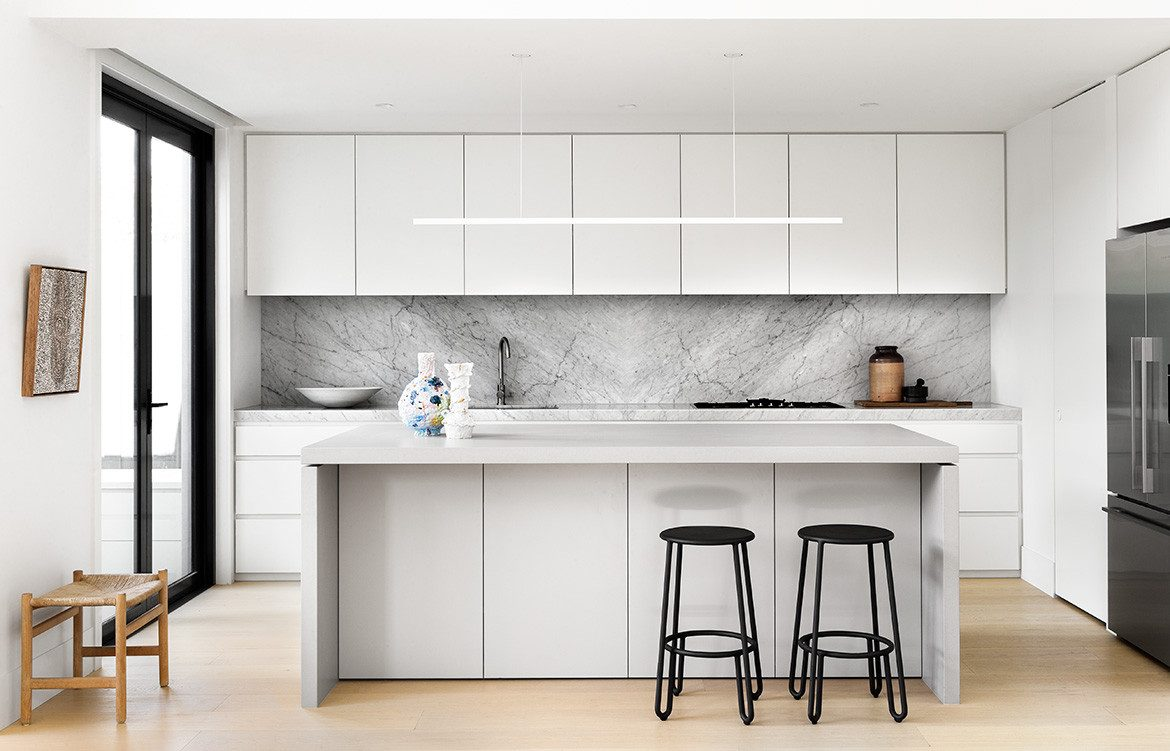 Modern Quartz Stone Countertop Italian Furniture for Smart Folding Small Kitchen Cabinets