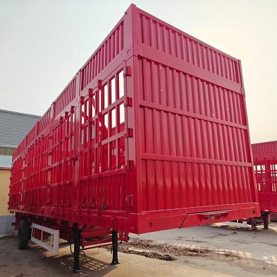 Grade Heavy Duty Self-dumping Cattle Carrier Trailer for Livestock Transport Truck