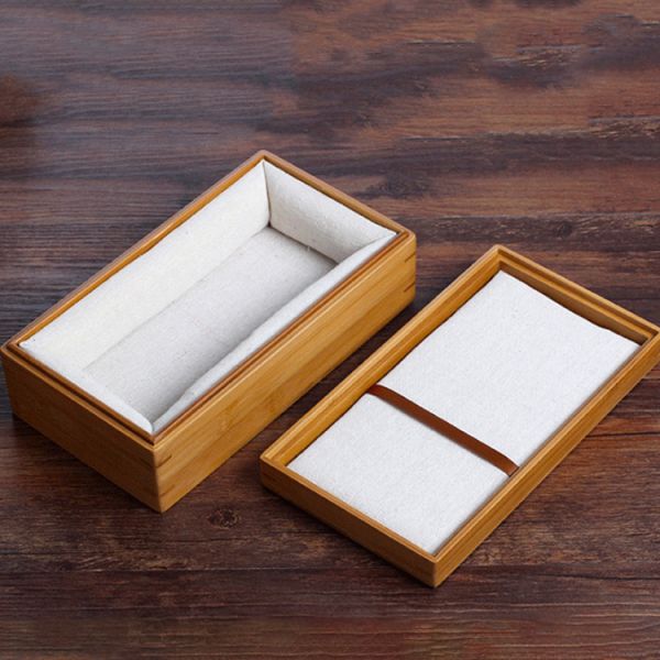 Handmade Biodegradable Bamboo Storage Box Gift Crafts Boxes Bamboo or Custom Wood
