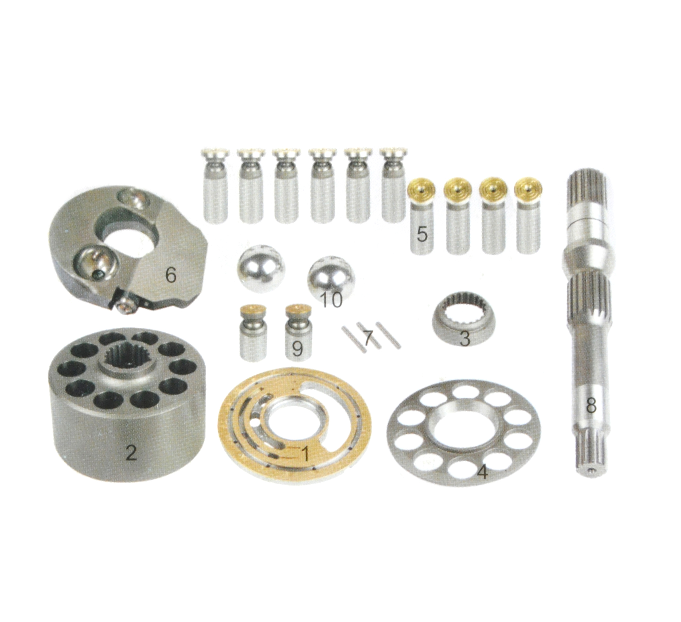 Excavator Hydraulic Plunger Pump A10V43 E70 PC25 Hydraulic Repair Kit Spare Parts