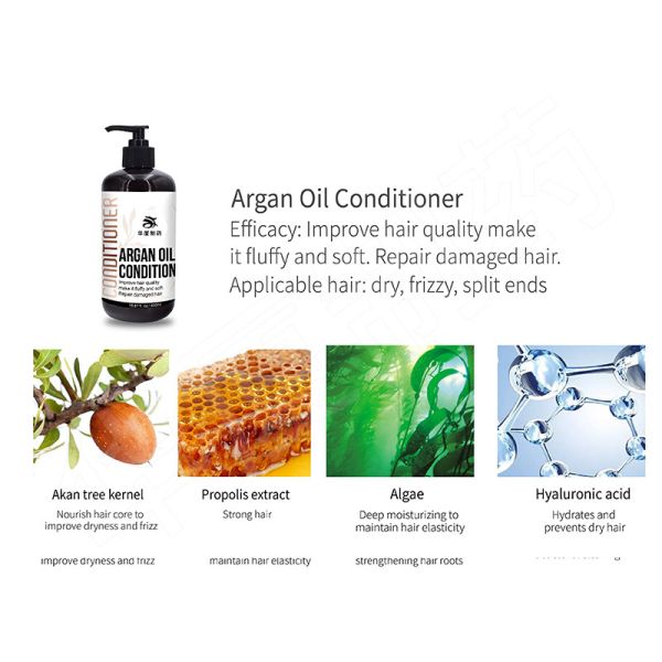 100% Pure Natural Argan Oil  Biotin Hair Thickening Shampoo Conditioner
