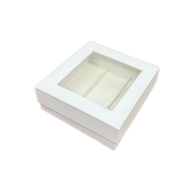 Wholesale Cheap Transparent Vintage Paper Boxes for Gift Packaging Rigid Cardboard Window Opening Matte Lamination Printing