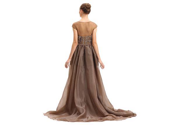 Ladies Vintage Evening Dresses With Mini Cape Irregular Silhouette