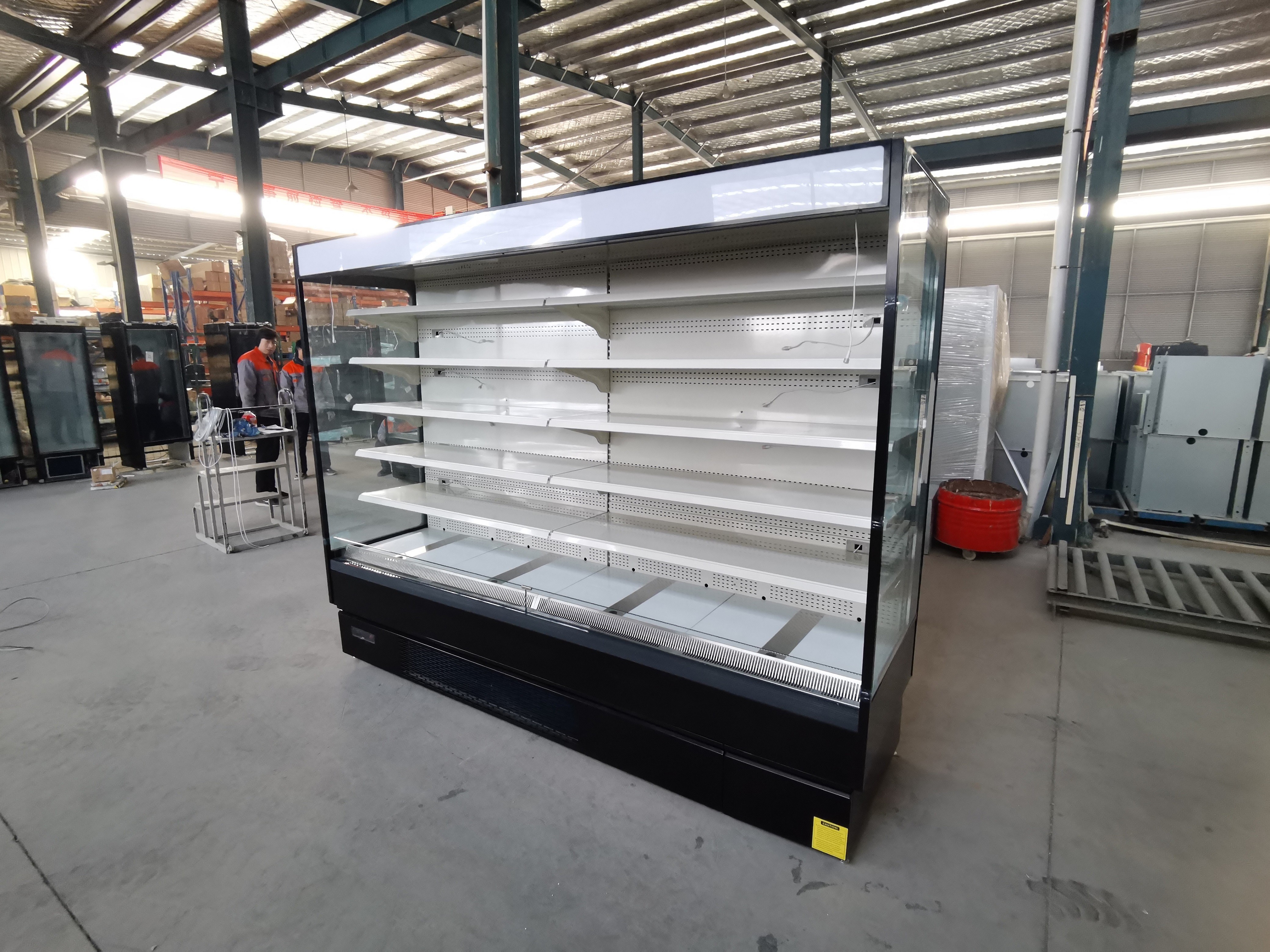 Витрина супермаркета охладителя Multideck дисплея овоща плода открытая со штепсельной вилкой