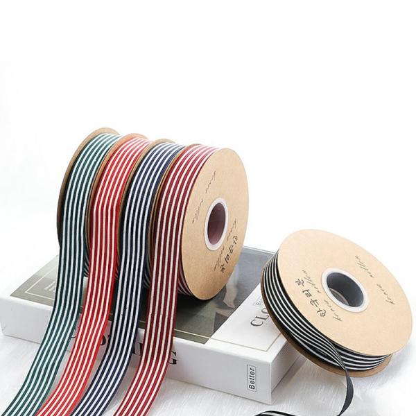 2.5CM Cake Shop Flower Ties Ribbons Flower Bouquet Gift Packaging Stripes Ribbons