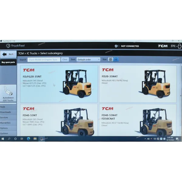 CF53 ноутбук TruckTool универсальный инструмент диагностики вилочной погрузки Подходит для Mitsubishi, ET, TCM, UNICARRIERS, ROCLA, NICHIYU