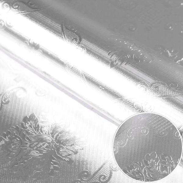 Matt Silver Foil Kitchen Stickers Self-Adhesive Wallpaper for Countertops and Furniture