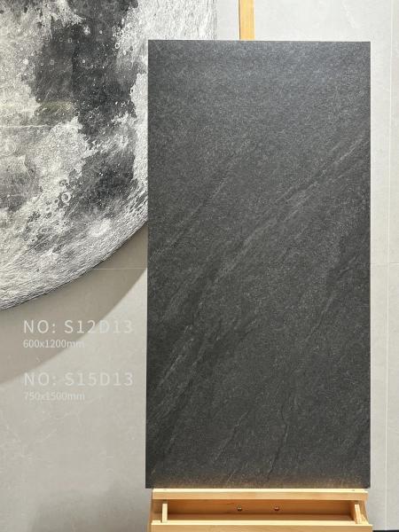 Dark Grey 600x1200mm Glazed Porcelain Indoor Floor Tile