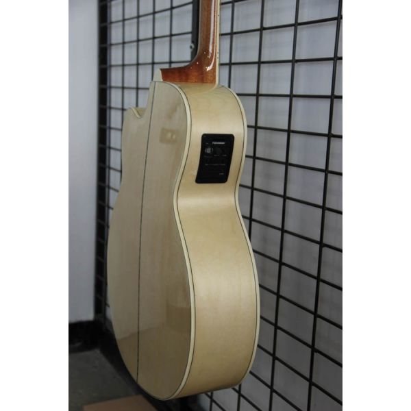 Free shipping China handmade J2002 nature cut away electric acoustic guitar