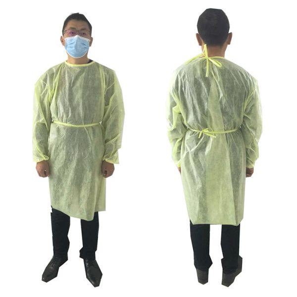 Waterproof Medical Protective Clothing , PP 37sgm Disposable Protective Suit