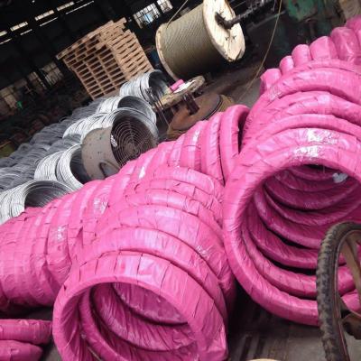 O baixo abrandamento galvanizou o fio de aço encalhado estada para a ponte de cabo da mineração e da estada