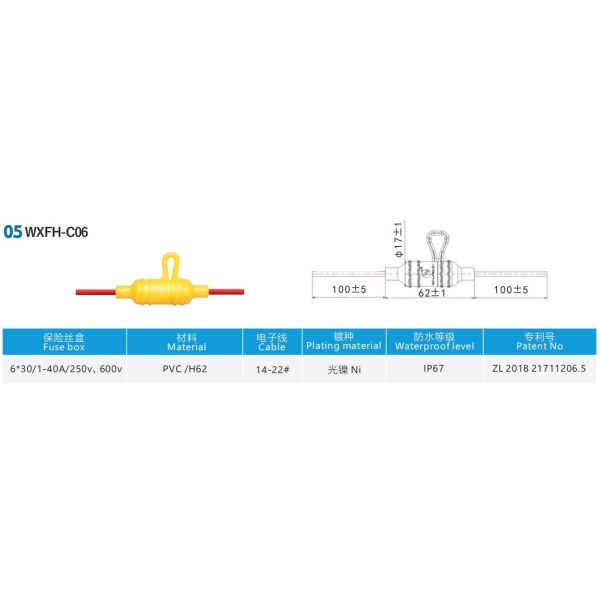 POWR-GARD Electrical Single Pole Inline Fuse Block For Midget Class CC 3AG Fuses