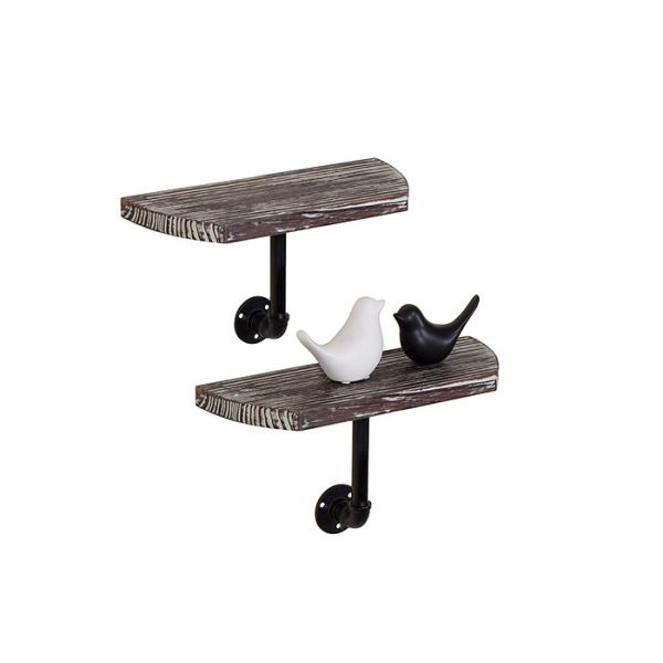 Furniture Carbon Steel Industrial Pipe Bookshelf Customized Color For Office / Bathroom