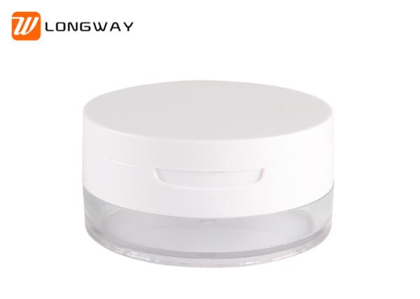 30g Empty Loose Powder Container  Round Cosmetic Jar for Cosmetic Packaging