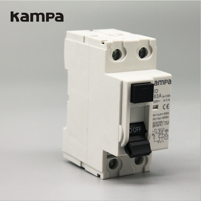 Residual Current Circuit Breakers Kampa IID 2P 63A  Elcb Rccb High Quality