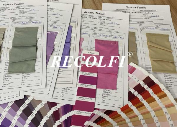 200GSM Repreve Swimwear Fabric For Color Lab Dips And Digital Print Strike - Offs