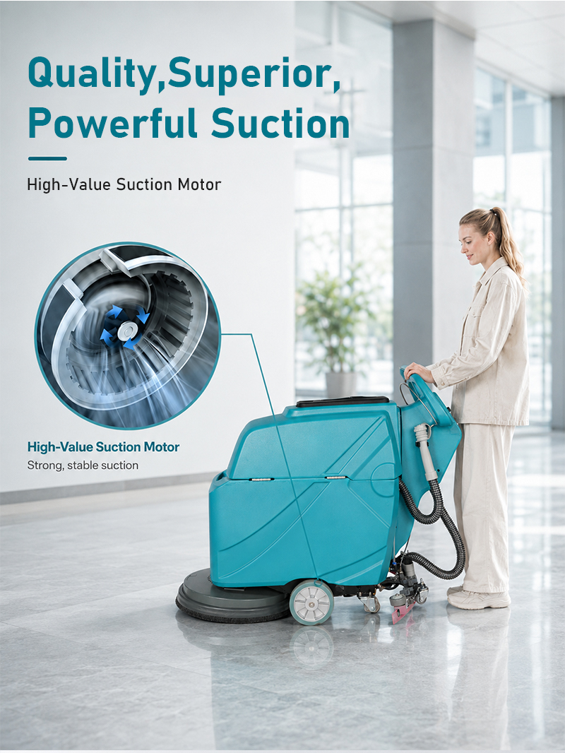 High Quality Electric Floor Scrubber CE Certification Commercial Cleaning Equipment Suitable for Factory Warehouse