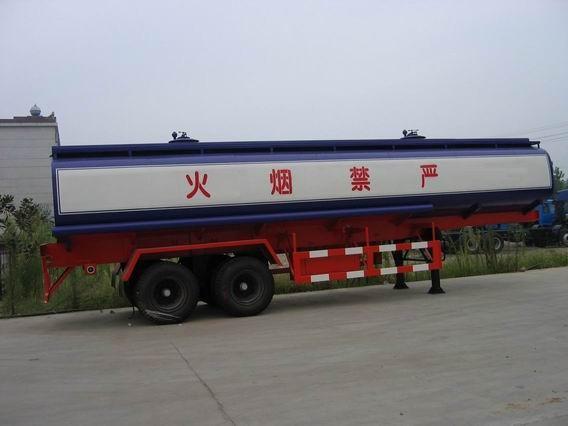 Rounded Tank Truck Trailer Semi Stainless Steel For Liquids Customized