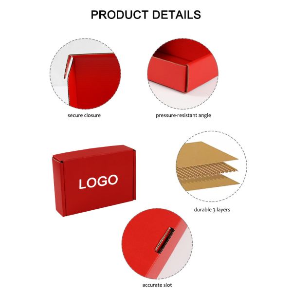 Красная воздушная коробка из высококачественного материала