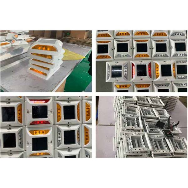 125 * 110 * 25mm Blue Solar LED Road Studs Flashing Cat'S Eye Road Marker