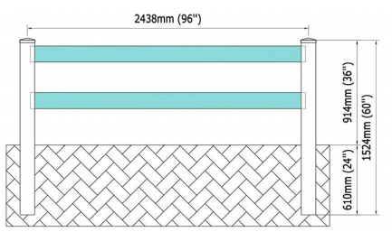 Weatherproof Rust Proof Quick Install PVC horse fence for Arena Pasture Ranch