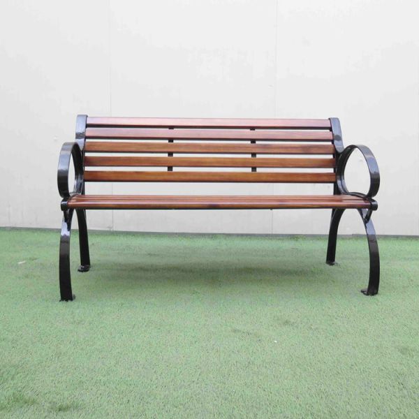 Ноги стенда сада литого железа стенда Хаойида деревянные на открытом воздухе