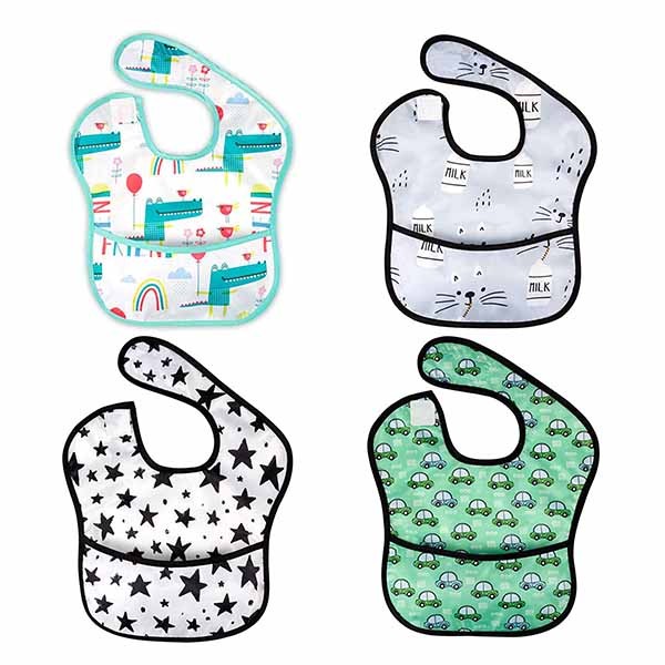 Регулируемые водоустойчивые Newborn Bibs младенца для питаться и еды
