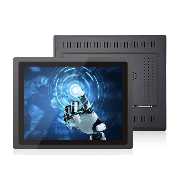 PC todo en uno con pantalla táctil industrial de montaje trasero Linux Win-dows Android IP65, resistente al agua, RS232, pantalla integrada