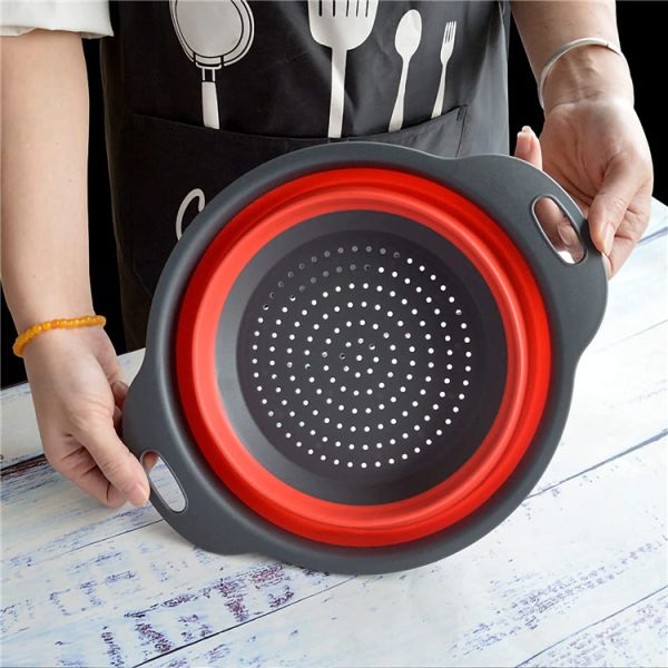 Water Filter Vegetable Strainer Multifunctional Basket for Green or Red Vegetables
