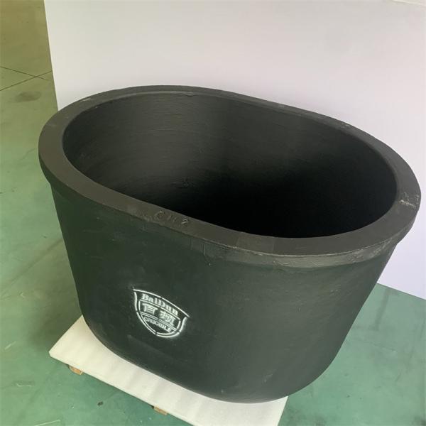 Creuset en graphite d'argile de moulage industriel Résistant à la corrosion Résistant aux produits chimiques
