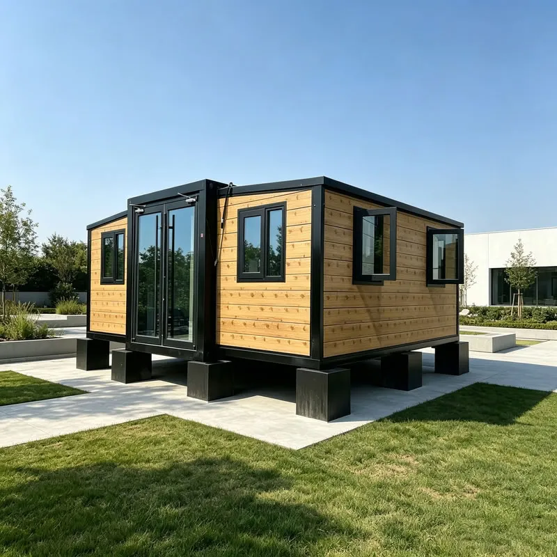 Luxury Expandable Container House with Double Wing Design