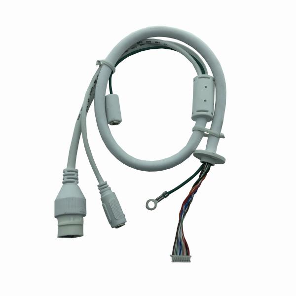 RJ45 Base MX1.25-10PIN Power Cable For IP Camera Custom Wiring Harness DC5.5*2.1 021