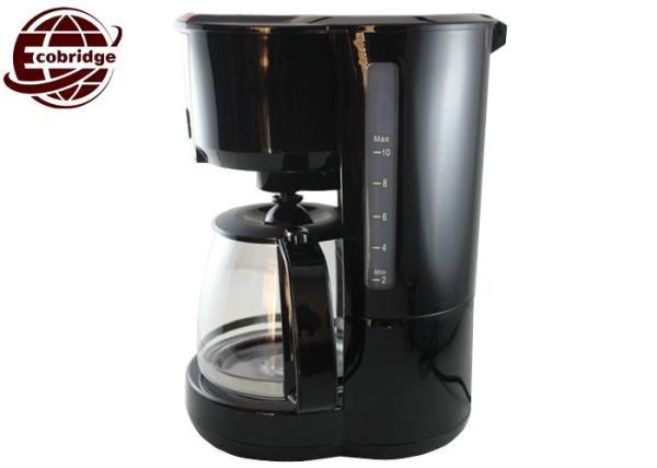 Glossy Design Electric Drip Coffee Maker 1.25L Home Digital Display With Indicator Light