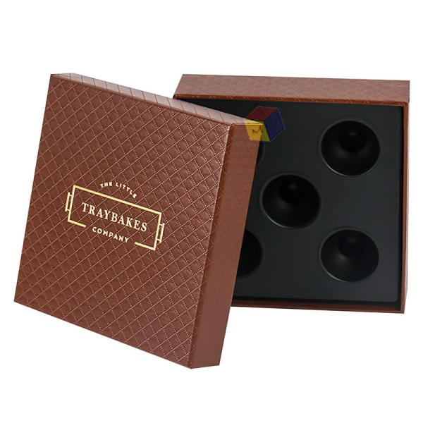 Recyclable Luxury Handmade 2 Piece Lid And Base Paper Candy Chocolate Boxes Packing Custom Logo With Insert