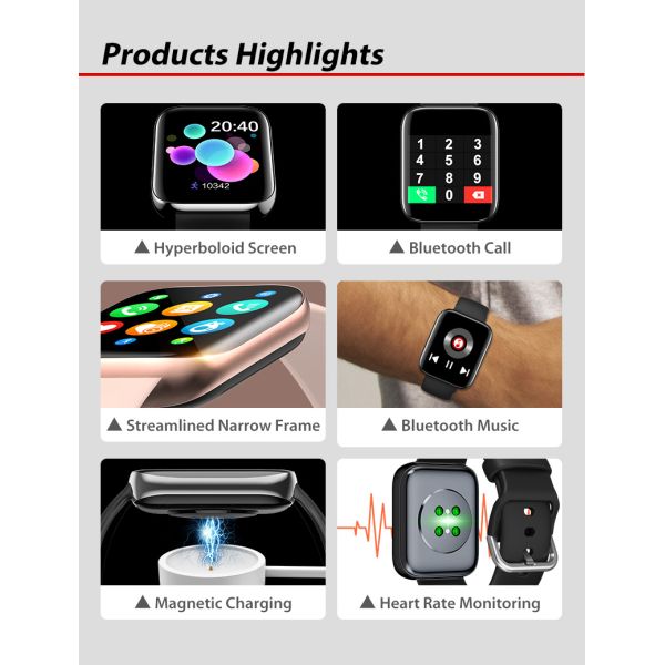 S2 1.54 Inch  Multifunction Smart Watch , Fitness Tracker Smart Bracelet