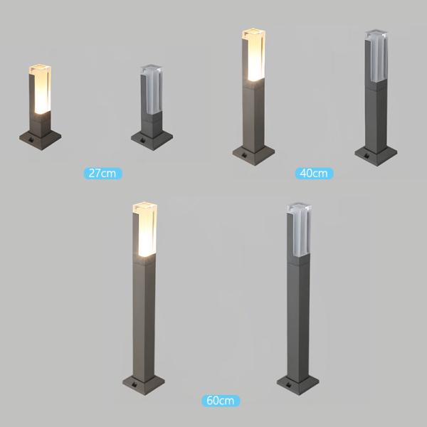 LED 7W IP54 Outdoor LED Garden Lights For Lawn Bollard Type Aluminum Shell