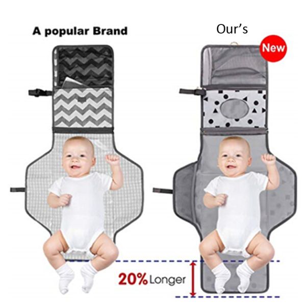 Messenger Convertible Chic Diaper Bags Firm Zipper Closure Large Capacity