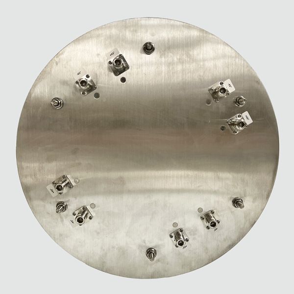 703-803M700M800M 12dbi eight-port dual-polarized directional antenna, which has the characteristic of forming a full-coverage pattern through directional orientation.