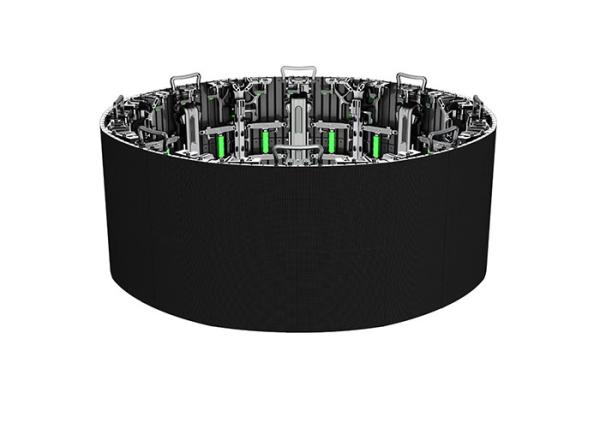 Novo Tipo Curvo Interior Aluguel LED Display Forma Círculo Esquina Video Wall