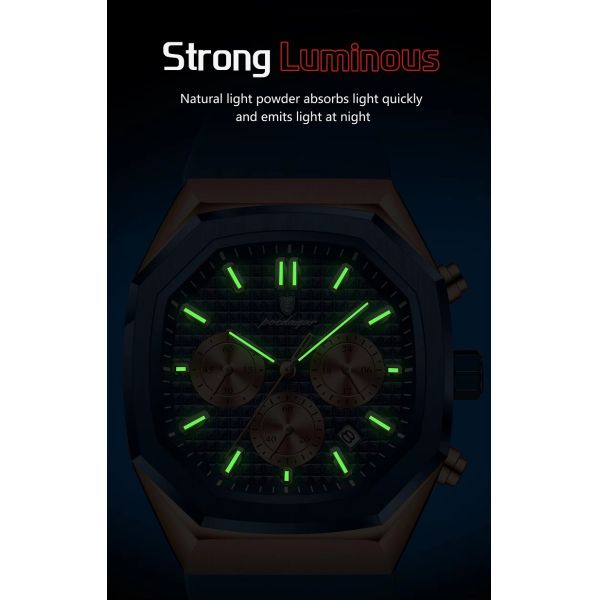 Waterproof Men's Quartz Watch · Silicone Strap | Luminous Dial - Direct from Chinese Manufacturer