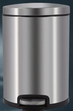 Household 10L Lobby Garbage Cans Stainless Steel Pedal Garbage Can