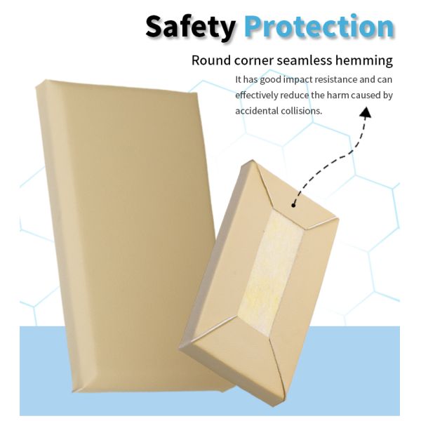 Durable Perforated Leather Wall Padding / Acoustic Foam Panel For Hall