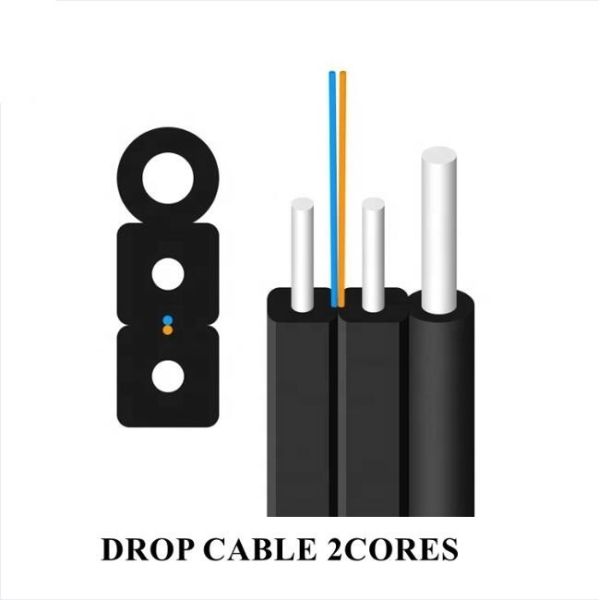 Customized FRP Fiber Optic Communication Cable Dual Color Differentiation Indoor Use