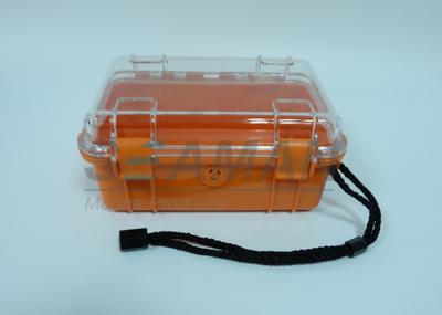 Os ABS alaranjados pequenos da engenharia Waterproof a caixa seca com selo do anel-O