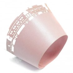 Unique graduation diy printable Pink Party Laser Cut Decorative Cupcake Wrappers