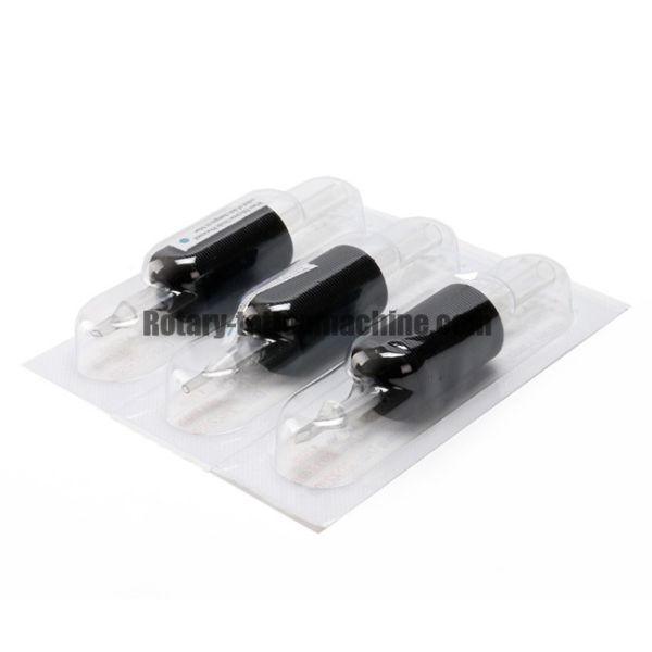 Various Tips Disposable Tattoo Tubes Silicone Cover Black Color 25mm Diameter